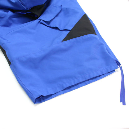 マウンテンパーカー ポンチョ / ジャケット ブルゾン ショート丈 長袖 フード付き 配色