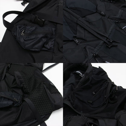 23秋冬 ナイロン メッシュ 再構築 ジャケット / ブルゾン 七分袖 Aライン オーバーサイズ