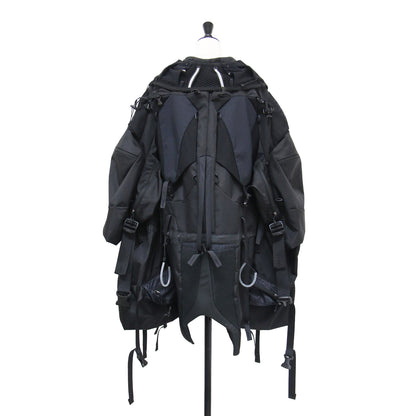 23秋冬 ナイロン メッシュ 再構築 ジャケット / ブルゾン 七分袖 Aライン オーバーサイズ