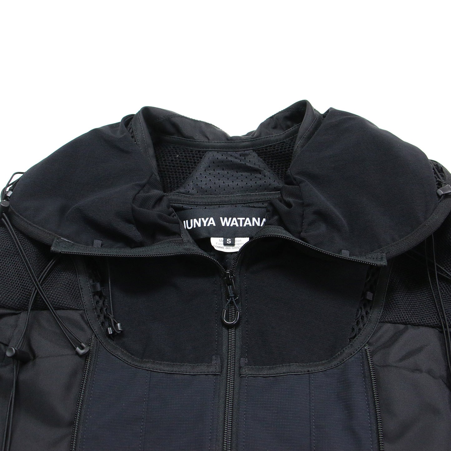 23秋冬 ナイロン メッシュ 再構築 ジャケット / ブルゾン 七分袖 Aライン オーバーサイズ