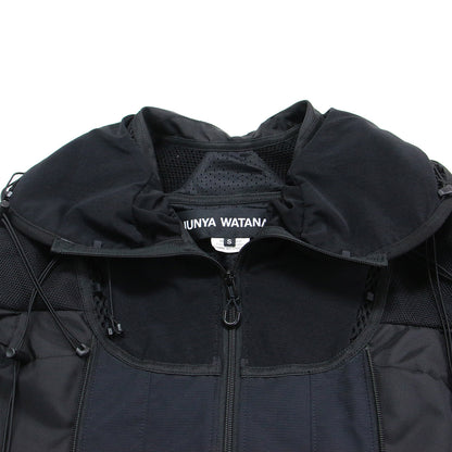 23秋冬 ナイロン メッシュ 再構築 ジャケット / ブルゾン 七分袖 Aライン オーバーサイズ