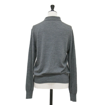 24秋冬 襟付き カーディガン / ニット シャツ 長袖 ウール