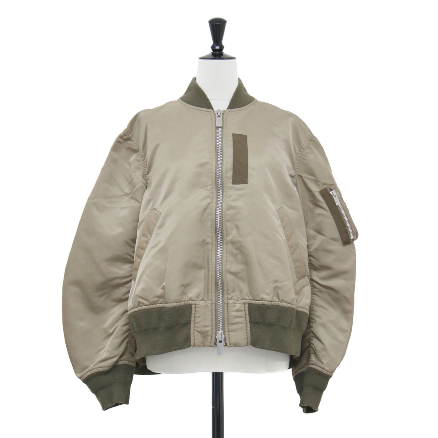 ナイロン ツイル ブルゾン / Nylon Twill Blouson ジャケット MA-1 ショート丈 リブ