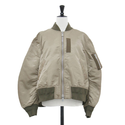 ナイロン ツイル ブルゾン / Nylon Twill Blouson ジャケット MA-1 ショート丈 リブ