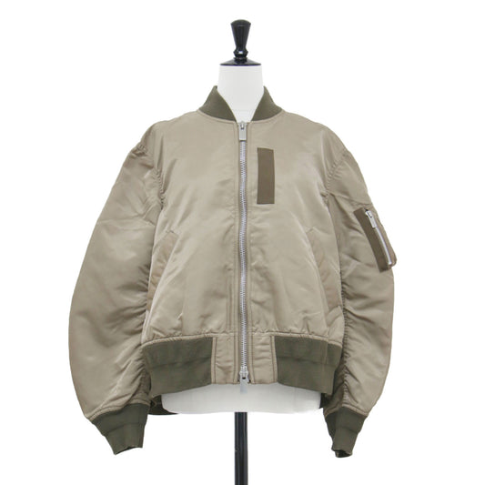 ナイロン ツイル ブルゾン / Nylon Twill Blouson ジャケット MA-1 ショート丈 リブ