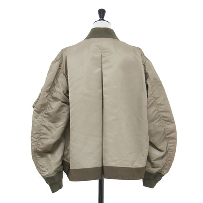 ナイロン ツイル ブルゾン / Nylon Twill Blouson ジャケット MA-1 ショート丈 リブ