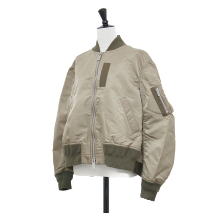 ナイロン ツイル ブルゾン / Nylon Twill Blouson ジャケット MA-1 ショート丈 リブ