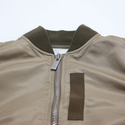 ナイロン ツイル ブルゾン / Nylon Twill Blouson ジャケット MA-1 ショート丈 リブ