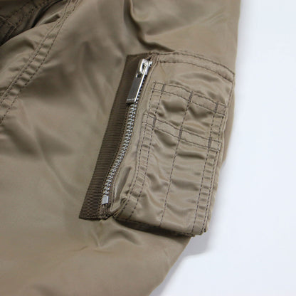 ナイロン ツイル ブルゾン / Nylon Twill Blouson ジャケット MA-1 ショート丈 リブ