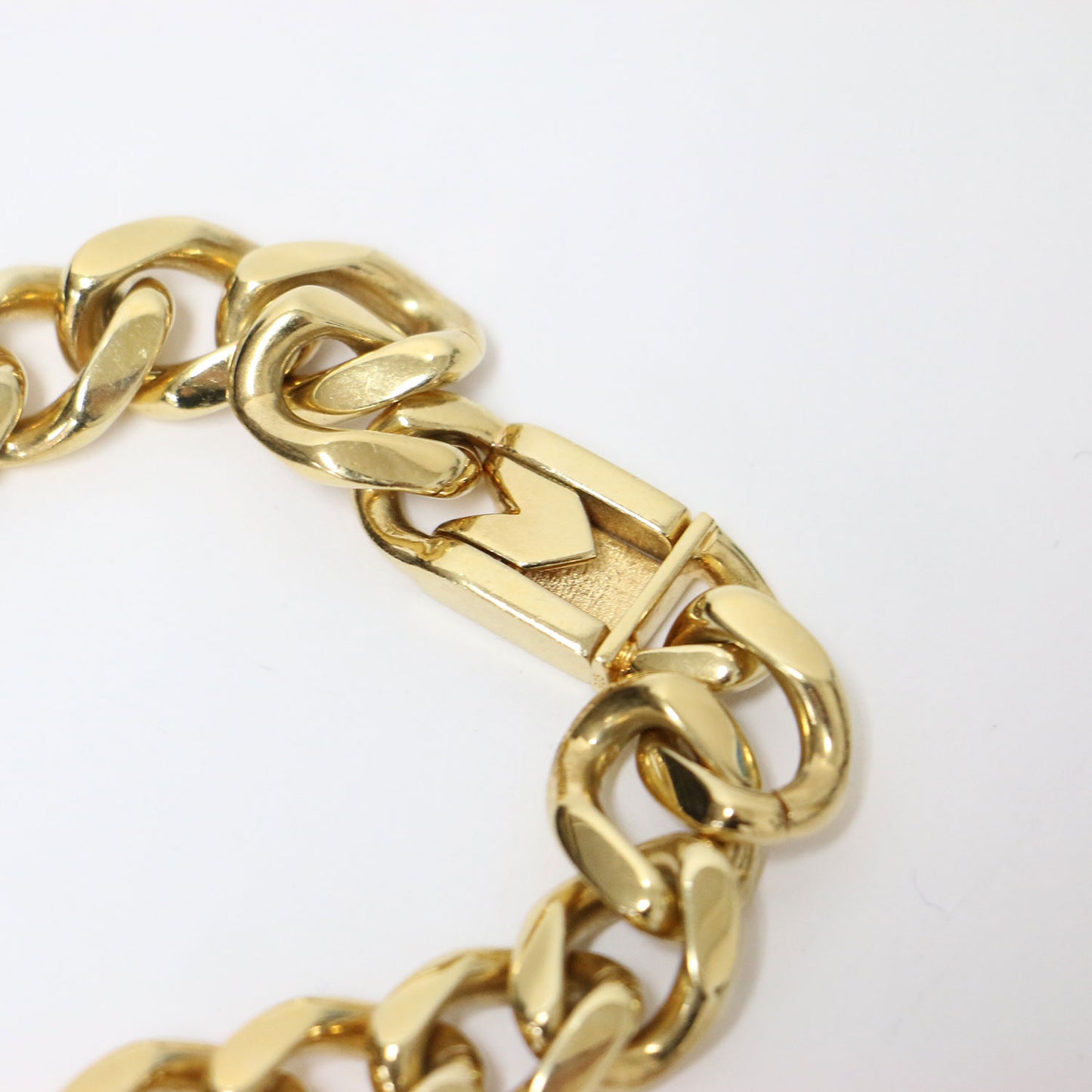 フラットリンク チェーン ネックレス / Flat link chain necklace チョーカー K18コーティング SV925