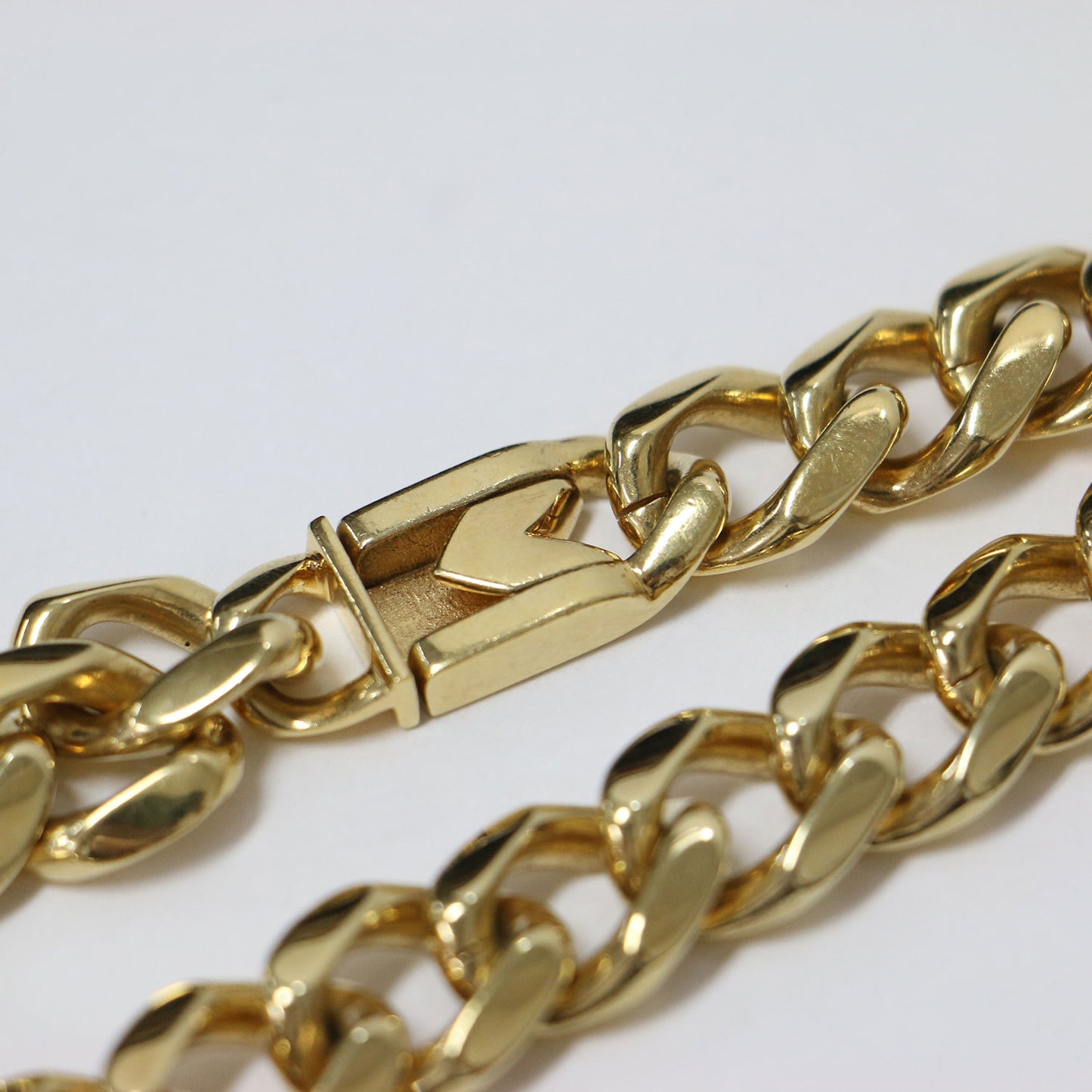 フラットリンク チェーン ネックレス / Flat link chain necklace チョーカー K18コーティング SV925