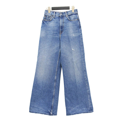 25秋冬 ワイド デニム パンツ / 2022 VINTAGE BLUE バギー ハイウエスト コットン