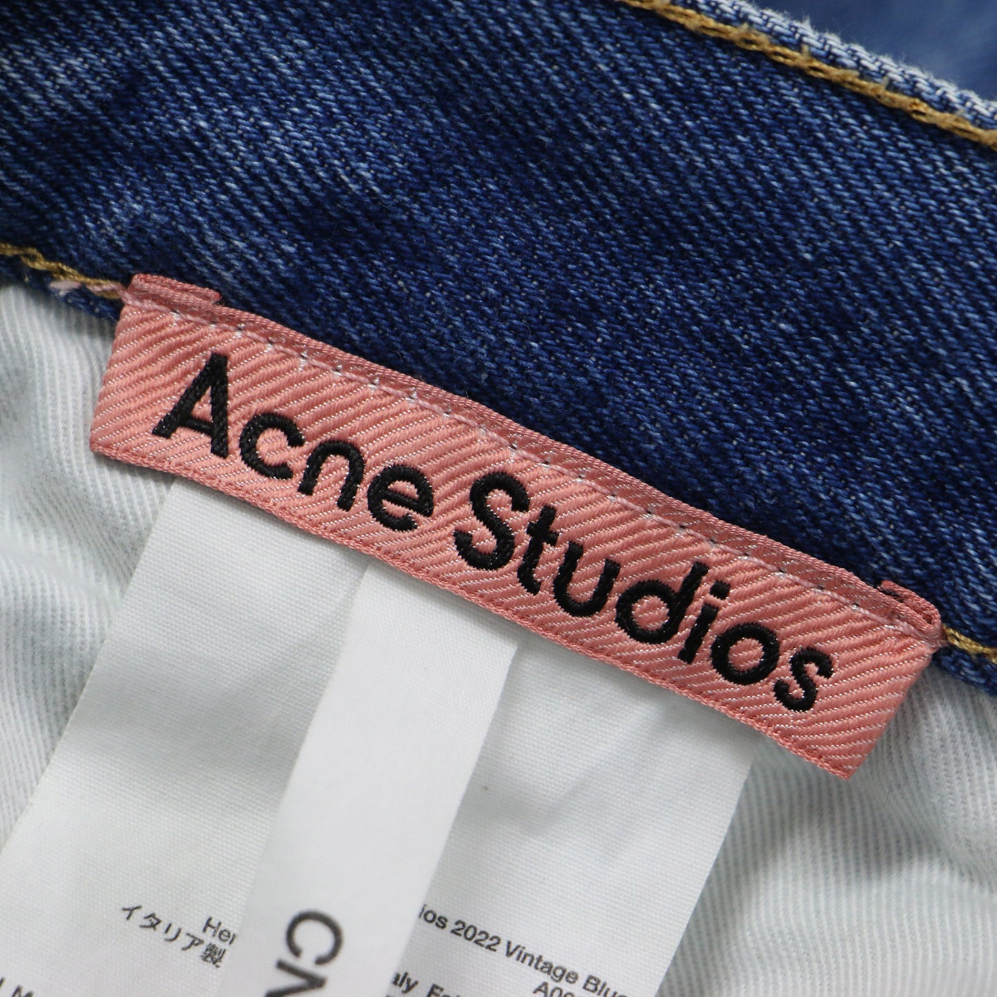 25秋冬 ワイド デニム パンツ / 2022 VINTAGE BLUE バギー ハイウエスト コットン