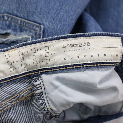 × IENA 別注 22秋冬 CARVER CLASSIC DENIM / デニムパンツ ストレート ダメージ加工 コットン