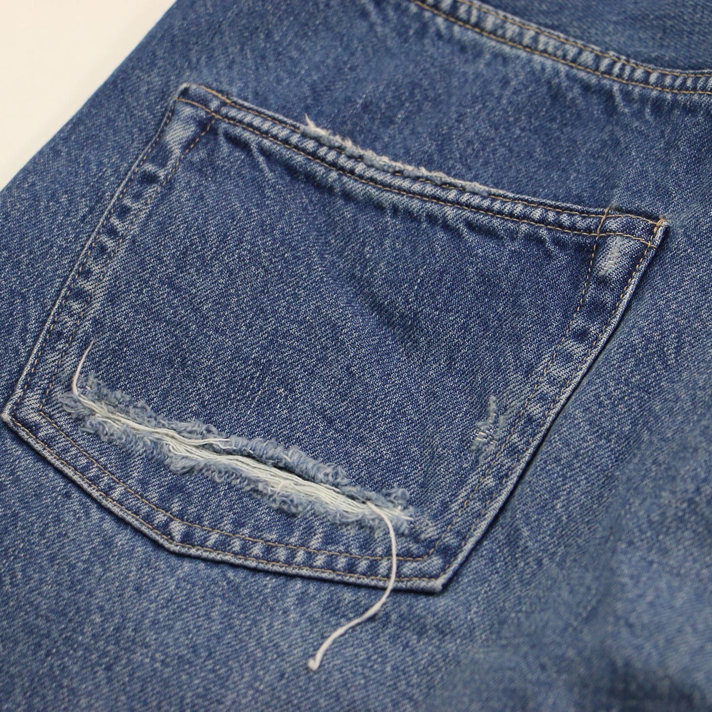 × IENA 別注 22秋冬 CARVER CLASSIC DENIM / デニムパンツ ストレート ダメージ加工 コットン