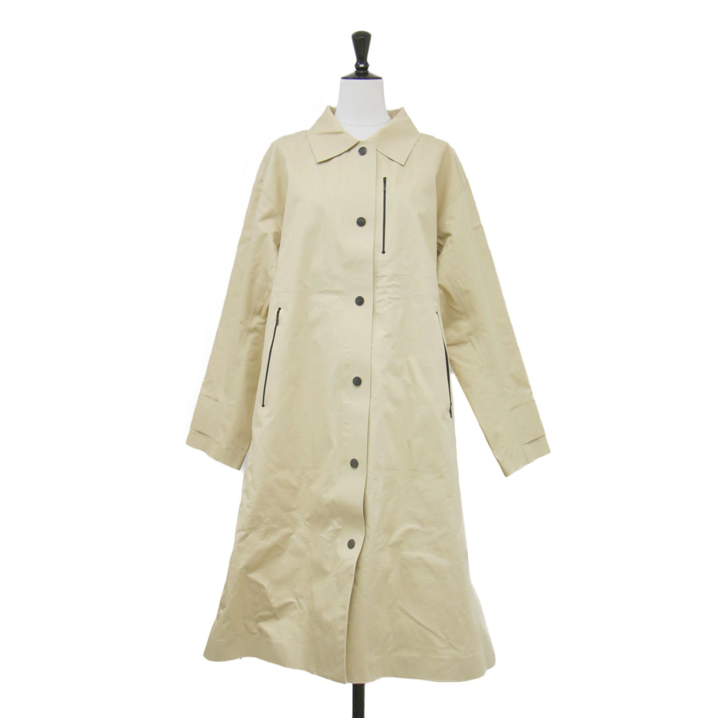 PGG DIAPLEX ゴム引き ステンカラーコート / ロング Aライン