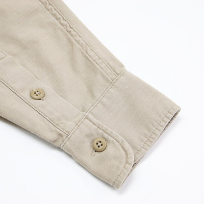 25春夏 バックサテン シャツ / Back Satin 長袖 レギュラーカラー オーバーサイズ コットン