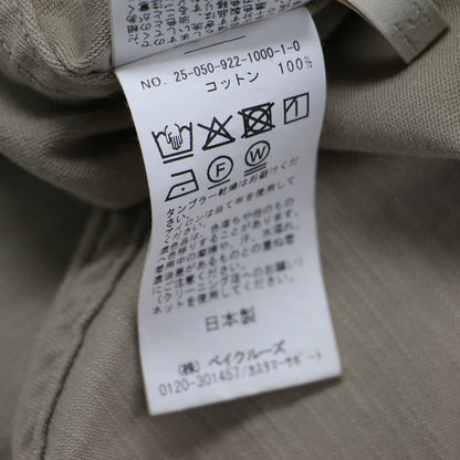 25春夏 バックサテン シャツ / Back Satin 長袖 レギュラーカラー オーバーサイズ コットン