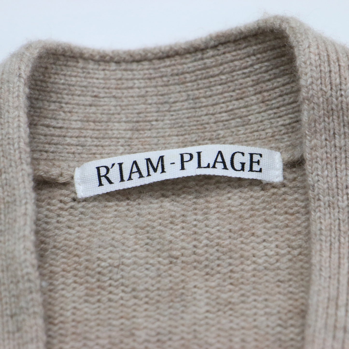 21秋冬 RIAM ウォッシャブル ウール カーディガン / ニット 長袖 Vネック オーバーサイズ カシミヤ