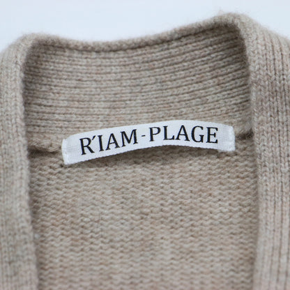 21秋冬 RIAM ウォッシャブル ウール カーディガン / ニット 長袖 Vネック オーバーサイズ カシミヤ