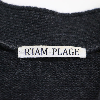 21秋冬 RIAM ウォッシャブル ウール カーディガン / ニット Vネック 長袖 オーバーサイズ