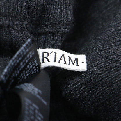 21秋冬 RIAM ウォッシャブル ウール スカート / ニット ロング フレア リブ カシミヤ