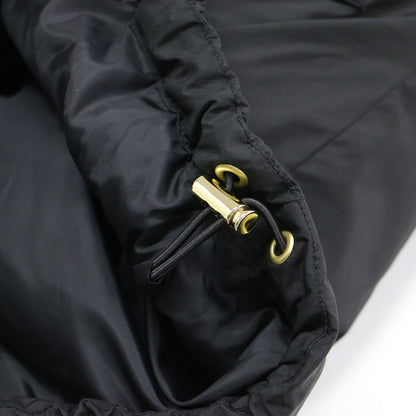 フード付き ダウン ベスト / ジレ ミドル丈 ステッチレス