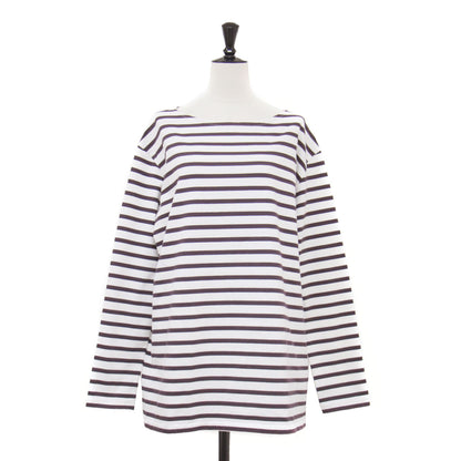 × IENA 別注 バスクシャツ / カットソー Tシャツ 長袖 ボートネック コットン