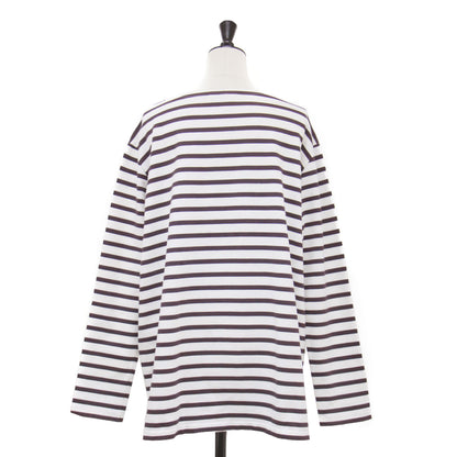 × IENA 別注 バスクシャツ / カットソー Tシャツ 長袖 ボートネック コットン