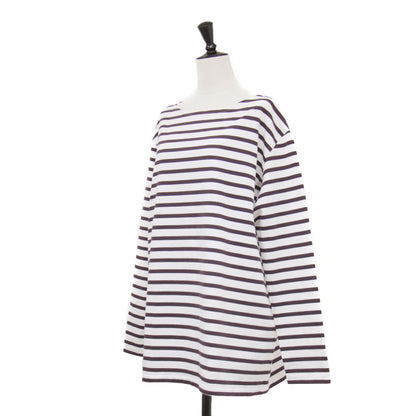 × IENA 別注 バスクシャツ / カットソー Tシャツ 長袖 ボートネック コットン