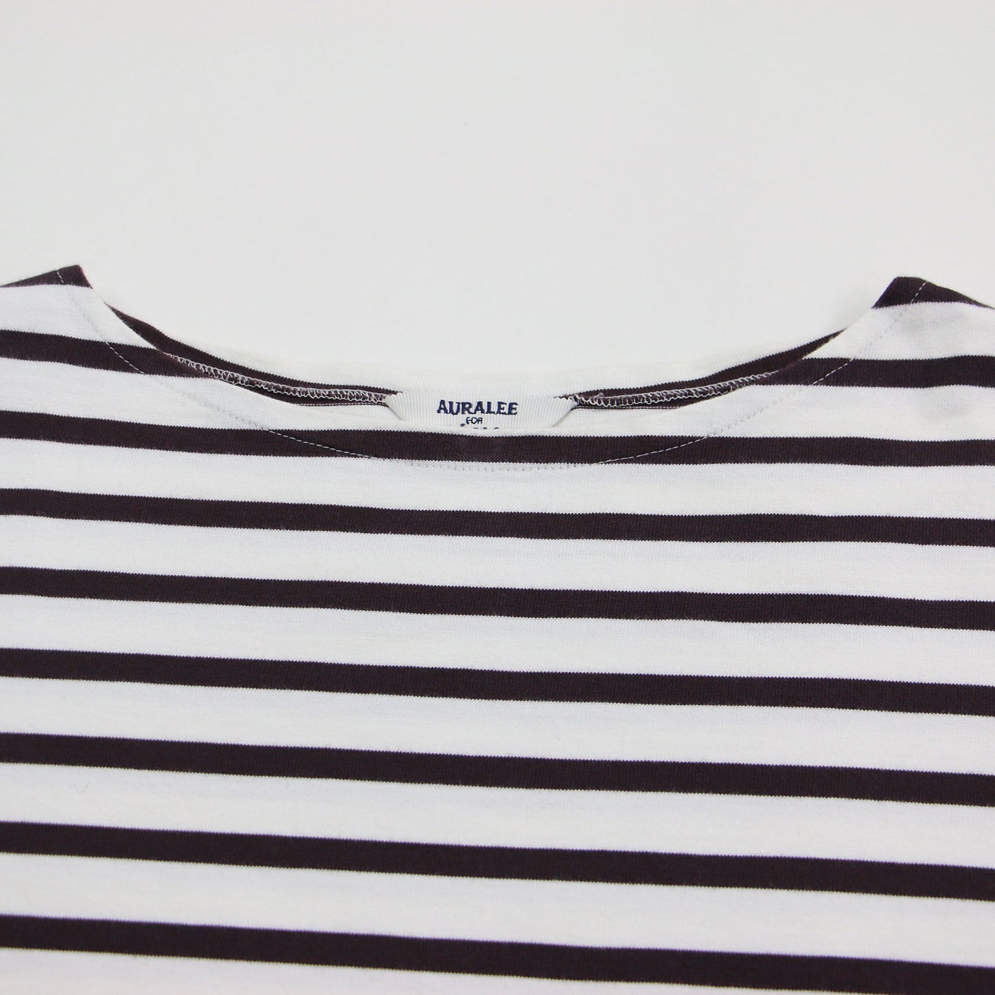 × IENA 別注 バスクシャツ / カットソー Tシャツ 長袖 ボートネック コットン