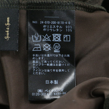24秋冬 ベロア ロングスリーブ プルオーバー / カットソー Tシャツ 長袖 クルーネック