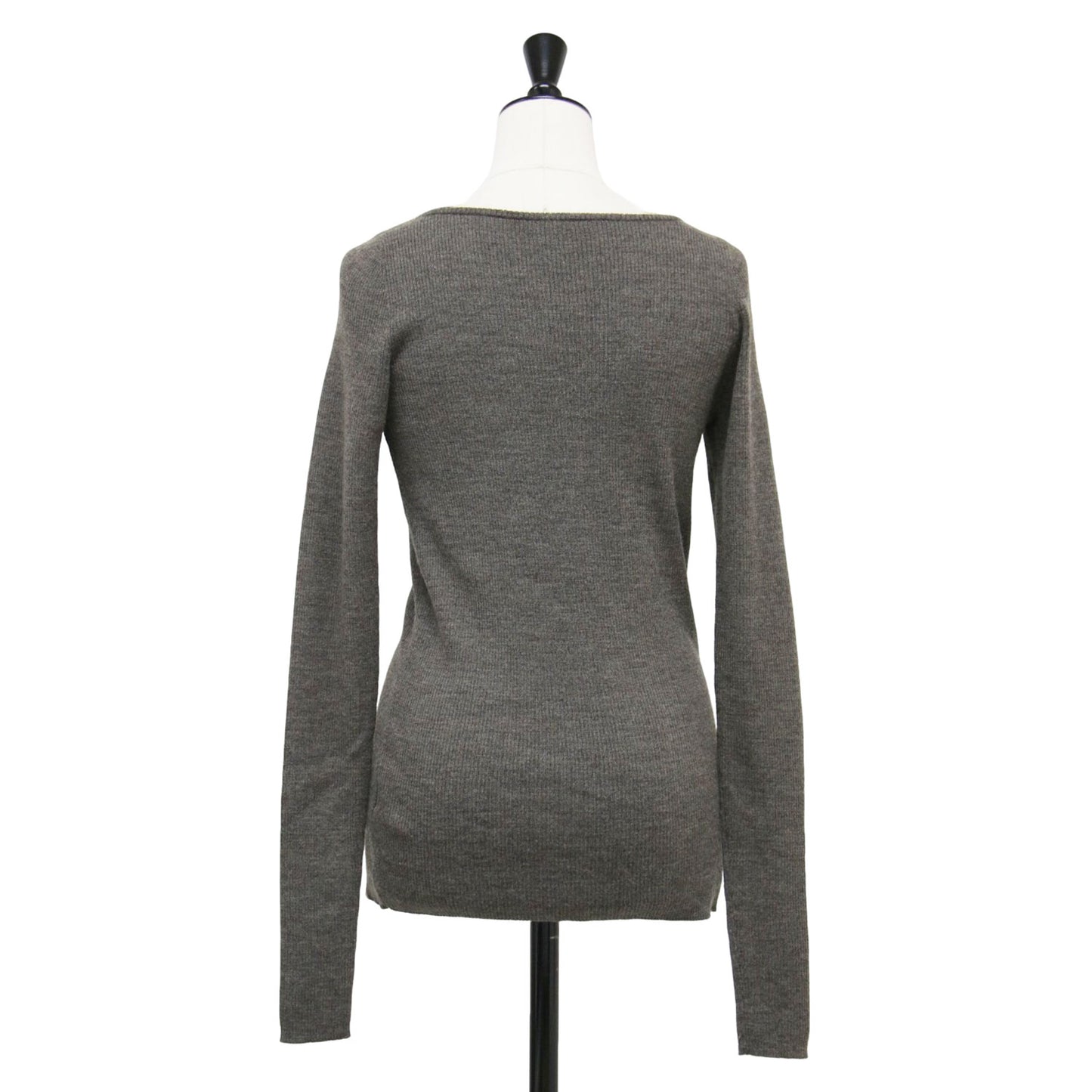 20秋冬 リブ ボートネック ニット / Rib B/N Knit プルオーバー 長袖 ウール