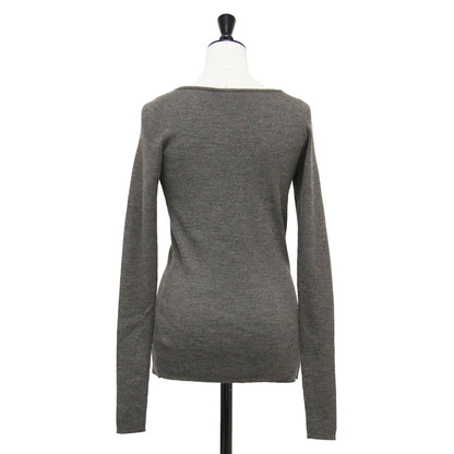 20秋冬 リブ ボートネック ニット / Rib B/N Knit プルオーバー 長袖 ウール