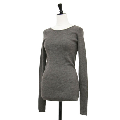 20秋冬 リブ ボートネック ニット / Rib B/N Knit プルオーバー 長袖 ウール