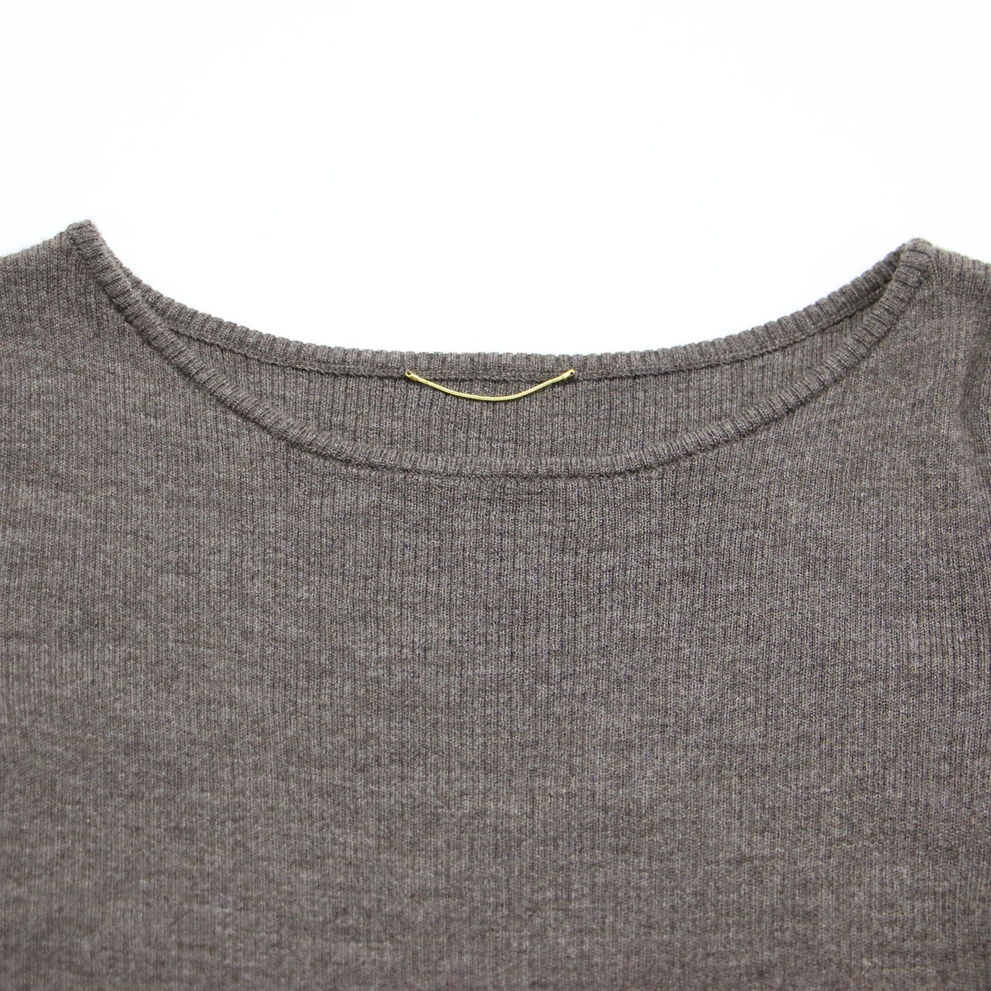 20秋冬 リブ ボートネック ニット / Rib B/N Knit プルオーバー 長袖 ウール