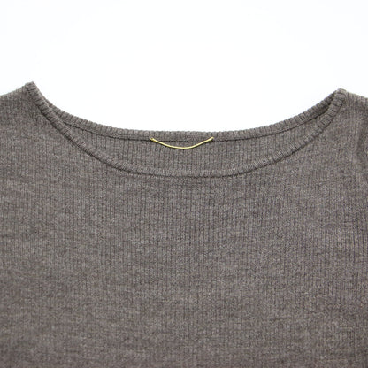 20秋冬 リブ ボートネック ニット / Rib B/N Knit プルオーバー 長袖 ウール