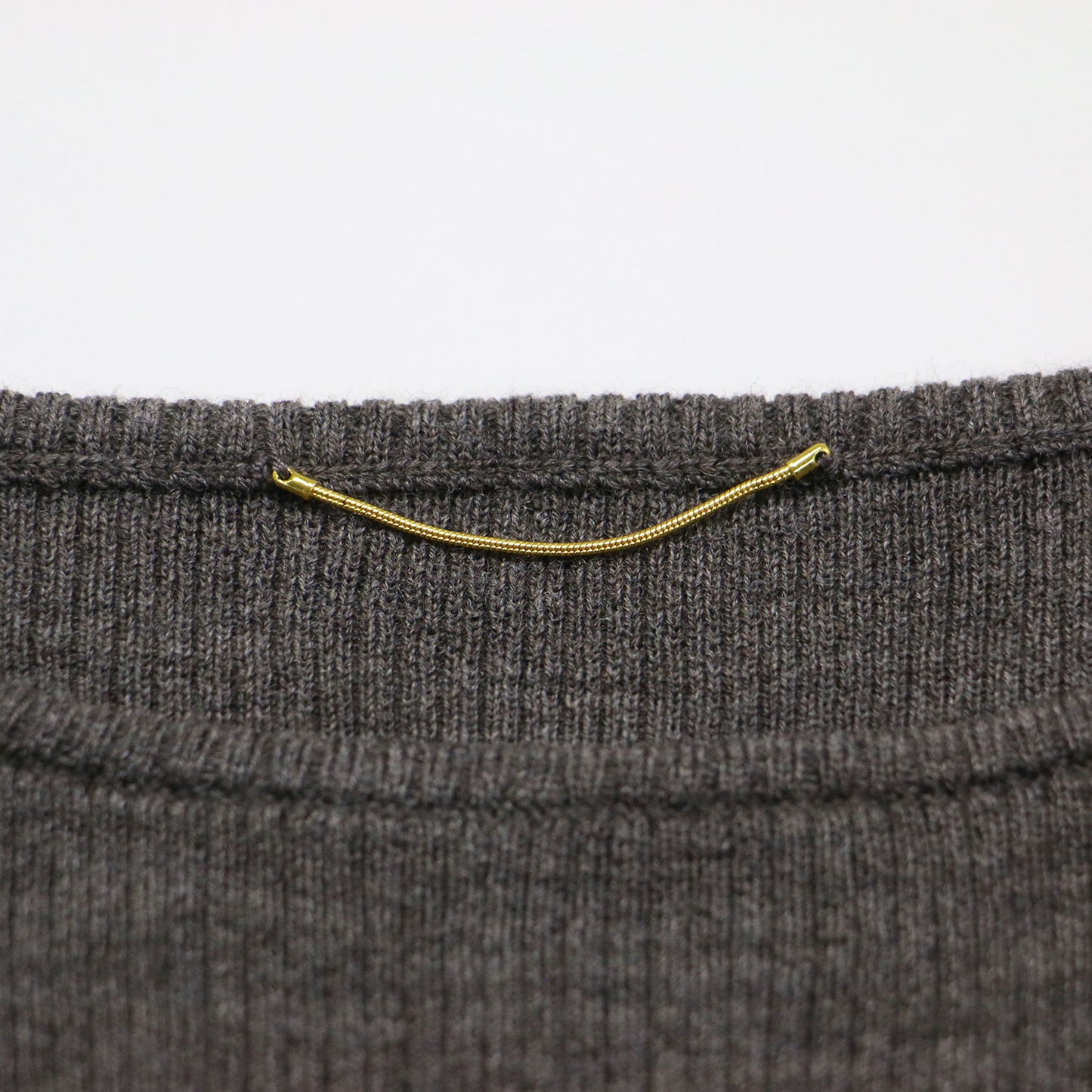 20秋冬 リブ ボートネック ニット / Rib B/N Knit プルオーバー 長袖 ウール