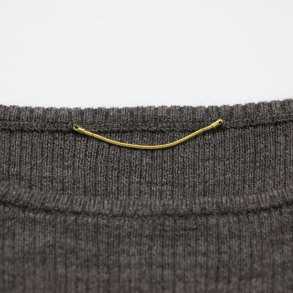 20秋冬 リブ ボートネック ニット / Rib B/N Knit プルオーバー 長袖 ウール