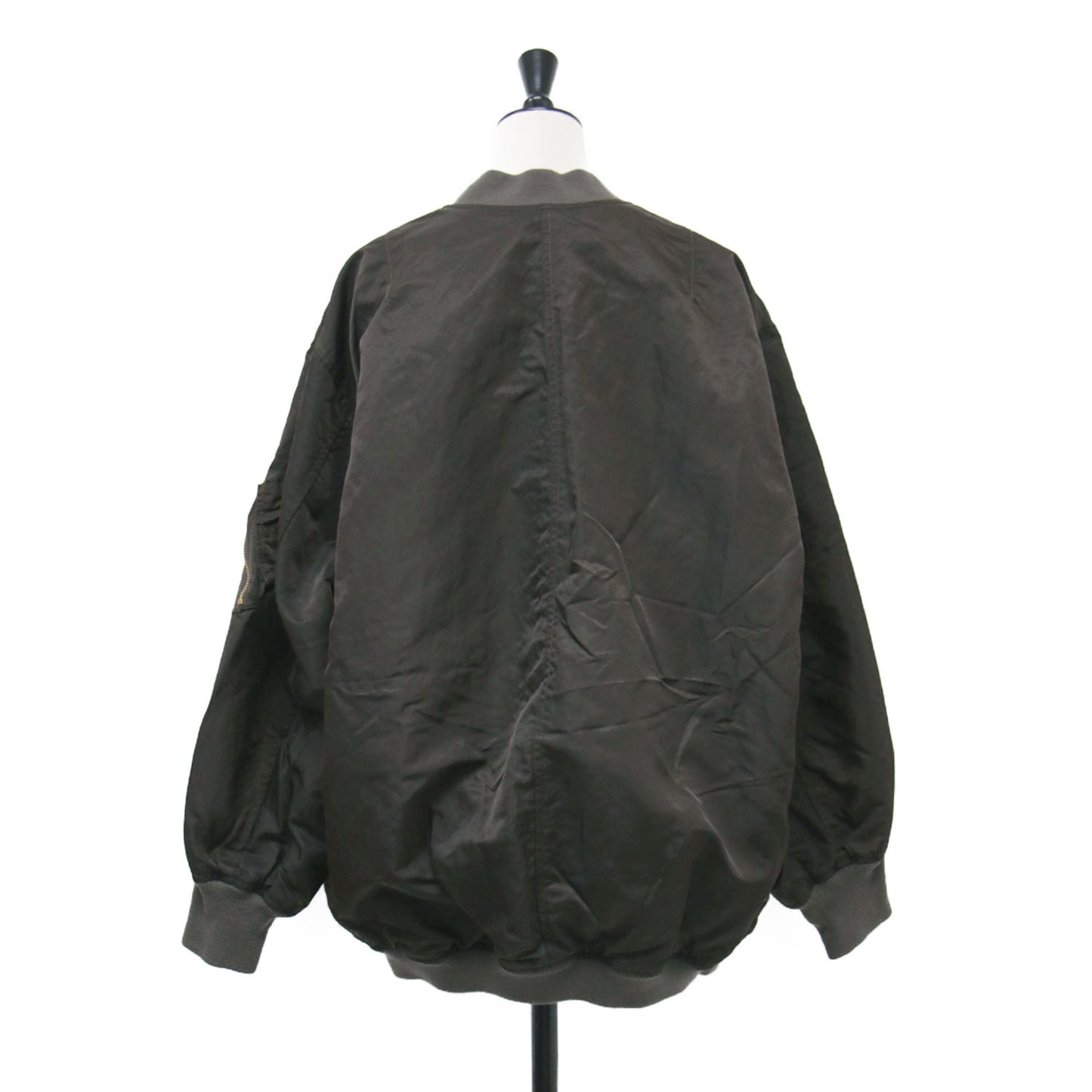 RIAM 22秋冬 MA1 ミドル ブルゾン / ブルゾン ジップアップ リブ ナイロン