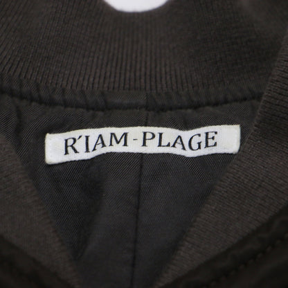 RIAM 22秋冬 MA1 ミドル ブルゾン / ブルゾン ジップアップ リブ ナイロン
