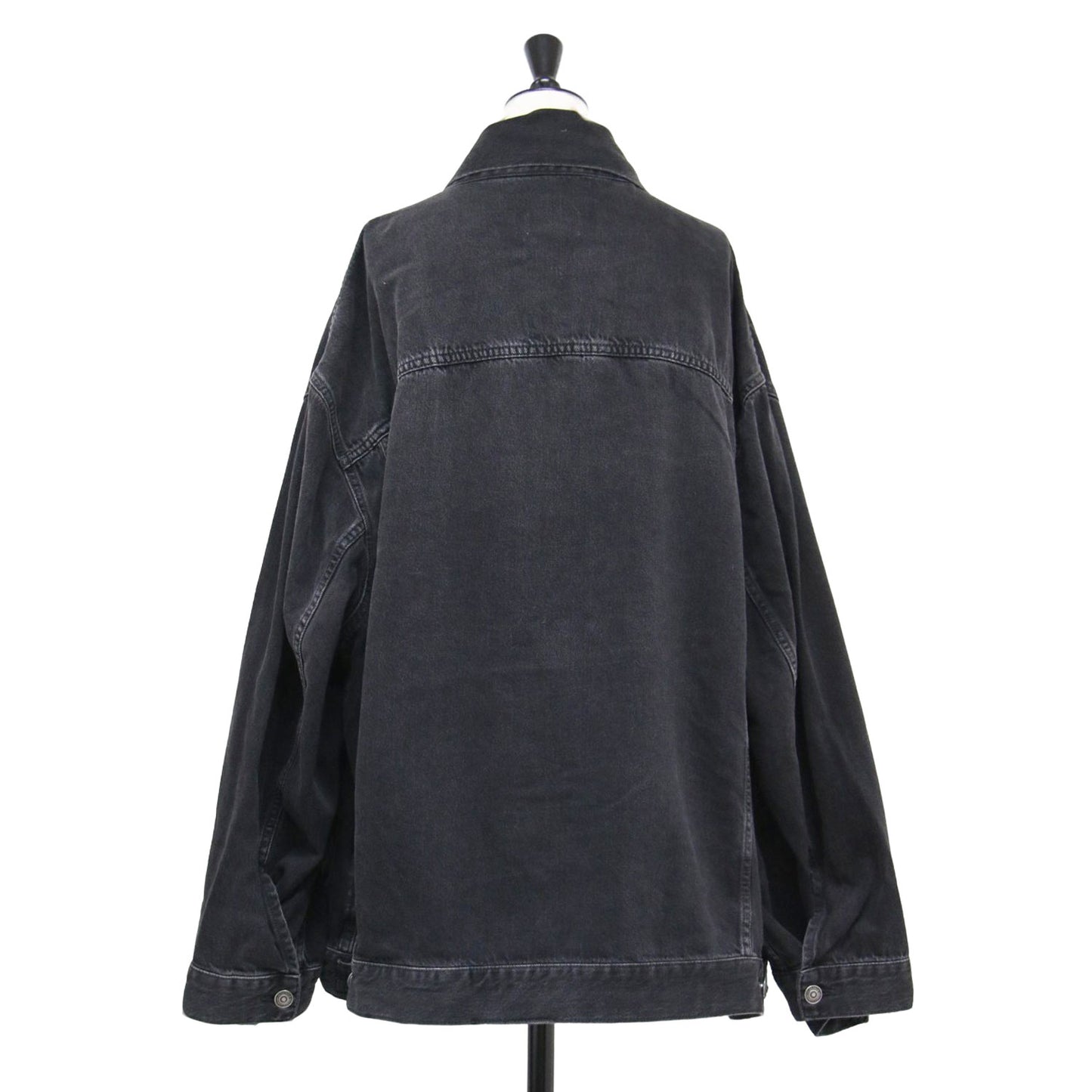 24秋冬 オーバー デニムジャケット / Gジャン ブルゾン ショート丈 オーバーサイズ コットン