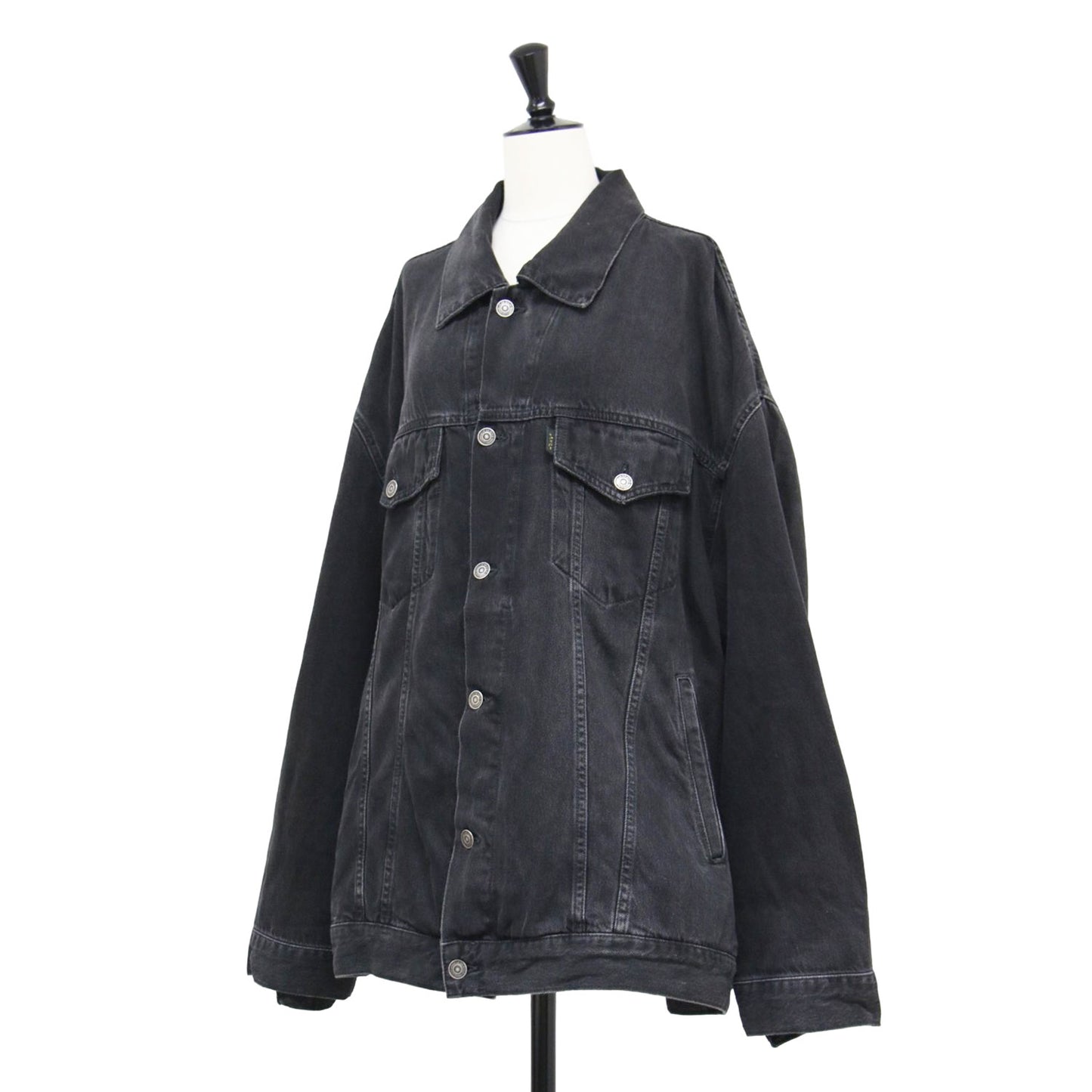 24秋冬 オーバー デニムジャケット / Gジャン ブルゾン ショート丈 オーバーサイズ コットン