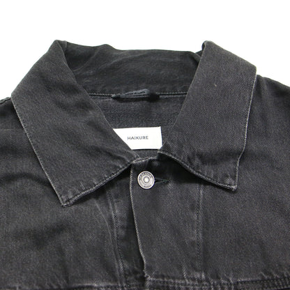 24秋冬 オーバー デニムジャケット / Gジャン ブルゾン ショート丈 オーバーサイズ コットン