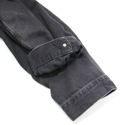 24秋冬 オーバー デニムジャケット / Gジャン ブルゾン ショート丈 オーバーサイズ コットン