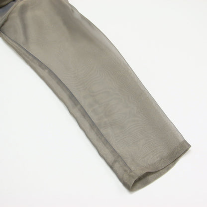 シャンブレー オーガンジー シャツ / CHAMBRAY ORGANDY SHIRT ブラウス 羽織り 長袖 シアー