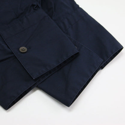 BOURRIENNE 24春夏 コットン タイプライター ポンチョ シャツ / ブラウス プルオーバー 長袖 Vネック ワイド