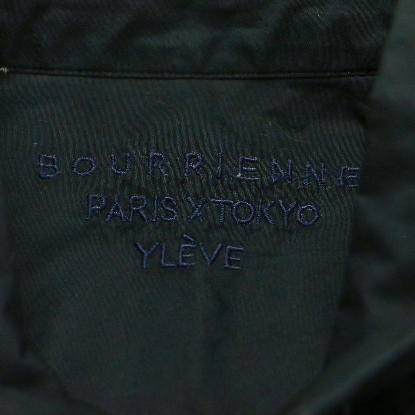 BOURRIENNE 24春夏 コットン タイプライター ポンチョ シャツ / ブラウス プルオーバー 長袖 Vネック ワイド