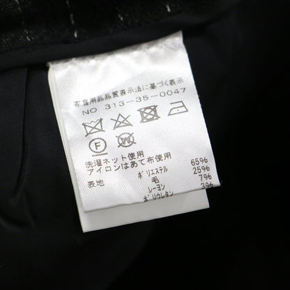 23秋冬 ストライプ柄 タック ショートパンツ / ひざ丈 ウール