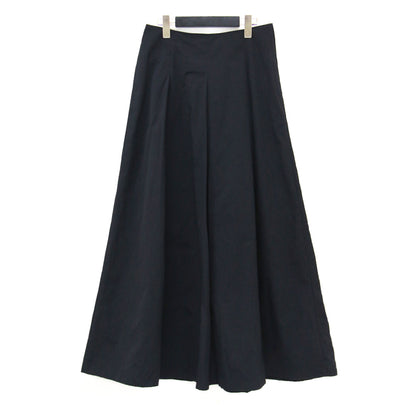 23春夏 タック マキシ スカート / ロング フレア ボリューム ナイロン